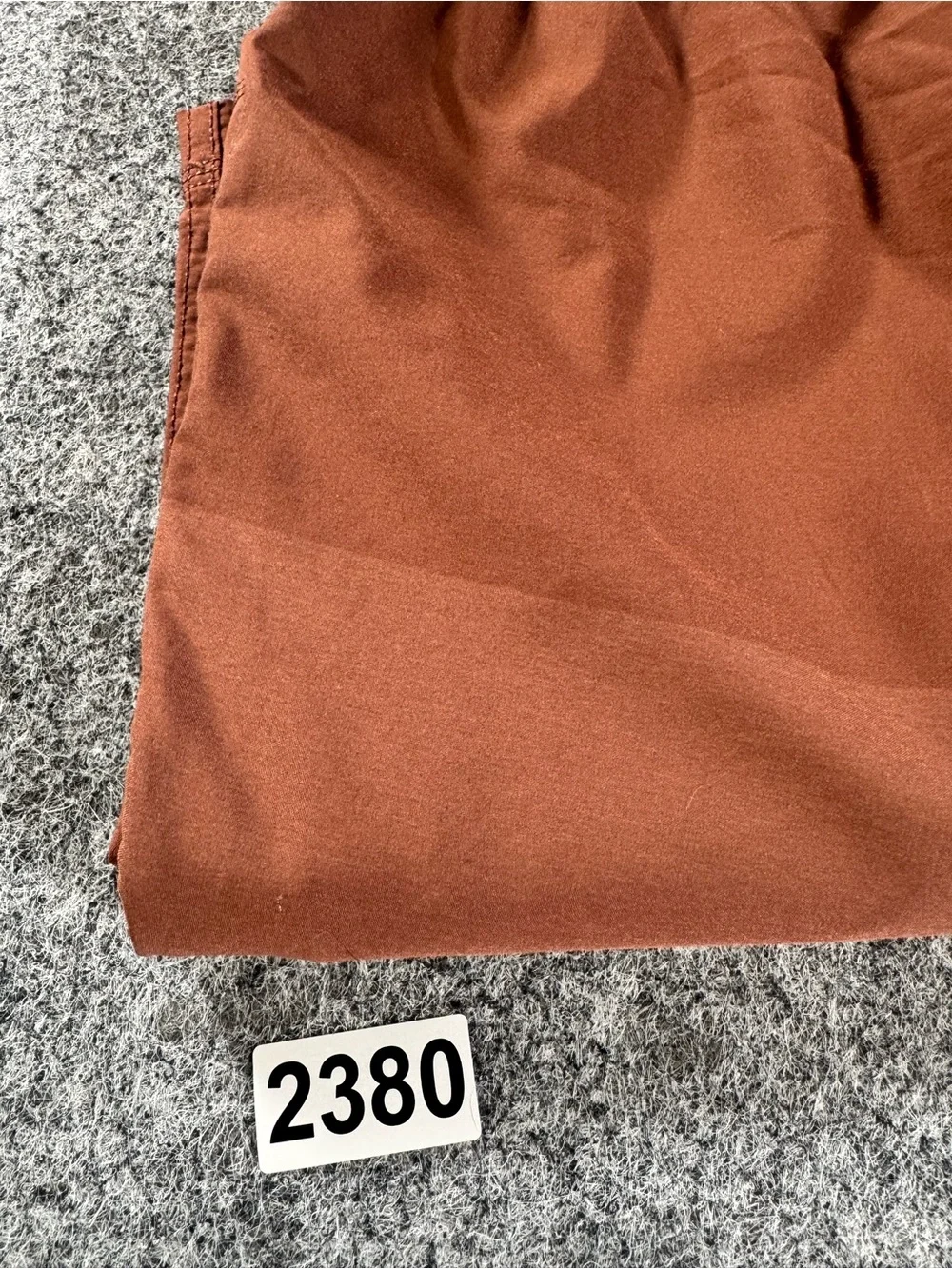 Vuori Mens L Rust Orange Lined Athletic Running Training Shorts Stretch Large